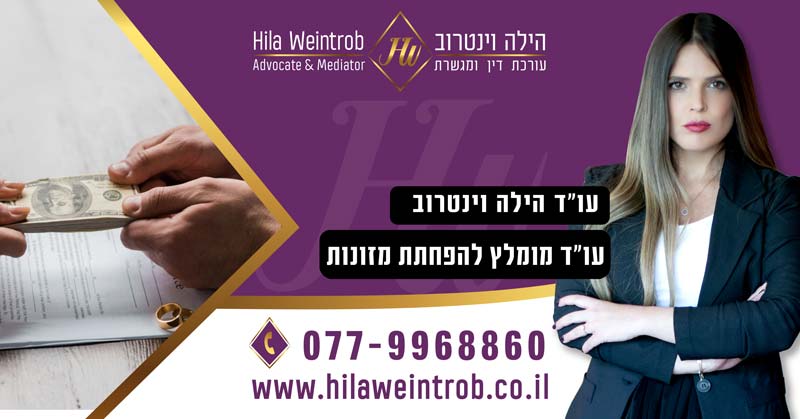 עו"ד מומלץ להפחתת מזונות